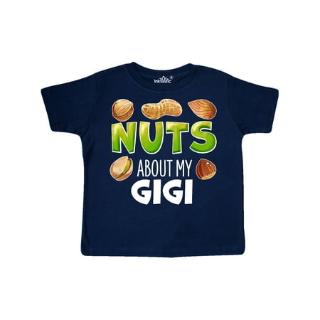 

Inktastic Nuts About My Gigi Peanut Almond Pistachio Gift Toddler Boy or Toddler Girl T-Shirt