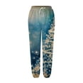 thumbnail image 3 of Buigttklop Pants for Women Womens Print Sweatpants Loose Lounge Trousers with Pockets High Waist Pants, 3 of 3