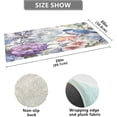 thumbnail image 3 of Bird Flower Area Rug, Anti Fatigue Large Floor Mat, Soft Absorbent Washable Plush Carpet with Non-Slip Rubber Back for Entryway, Bedroom, Sink, Kitchen, Bathroom, 39"x 20", 3 of 7