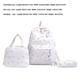 thumbnail image 3 of LWNYDPLSD Large Backpack for Teens Men Women Bow Backpack 3Pcs Set Youth Aesthetic Cute Backpack Set with Lunch Bag Pencil Case Fashion Preppy Backpack, 3 of 8