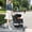 Black, variant on Dkelincs 3 Wheels Dog Cat Stroller Foldable Pet Stroller Travel Carrier with Cup Holder and Removable Liner, Black