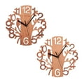 thumbnail image 5 of GadgetVLot Wooden Wall Clock Gardening Trees Bird Clock Wag On The Wall Wall Watch Mute Wooden Creative Home Ornament, 5 of 11