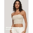 thumbnail image 6 of Women's Mesh Strapless Bra Sheer Unlined See Through Underwire Bras Plus Size, 6 of 6