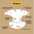 thumbnail image 3 of Pañales DYPER para bebés, talla 2, 12 a 18 libras, 192 unidades, alternativa de tela, 3 of 7