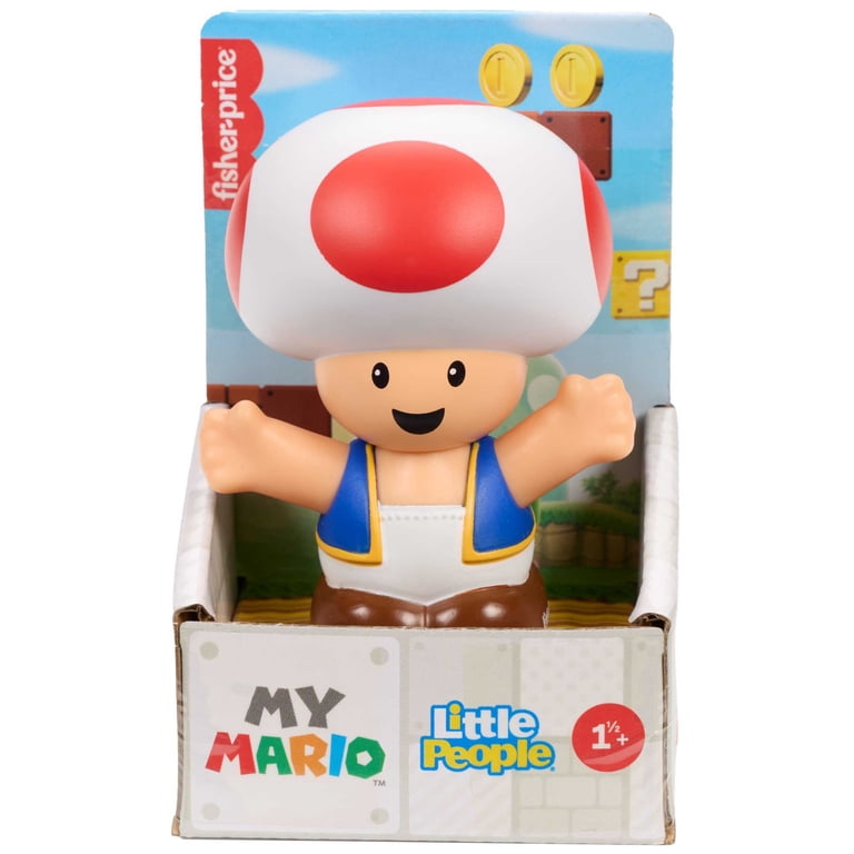 Fisher-Price Little People – Set De 6 Figuras De Super Mario – Mario, Luigi, Peach, Toad, Yoshi Y Bowser – Juguete Para Niños De 18 Meses+