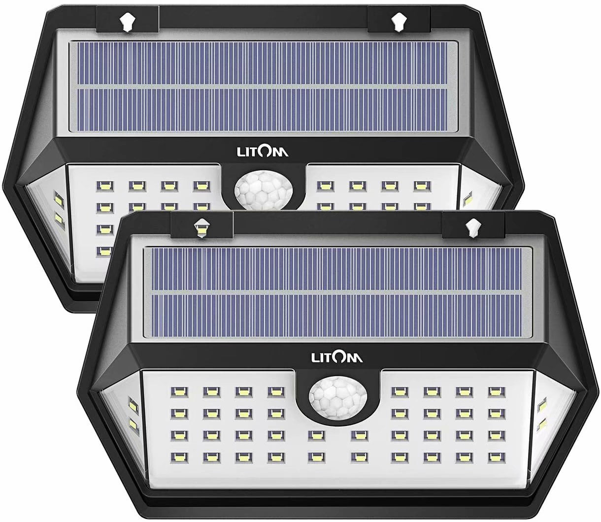 Litom IP65 Waterproof 30LED Solar Light Motion Sensor Light Security Wall Lamp 