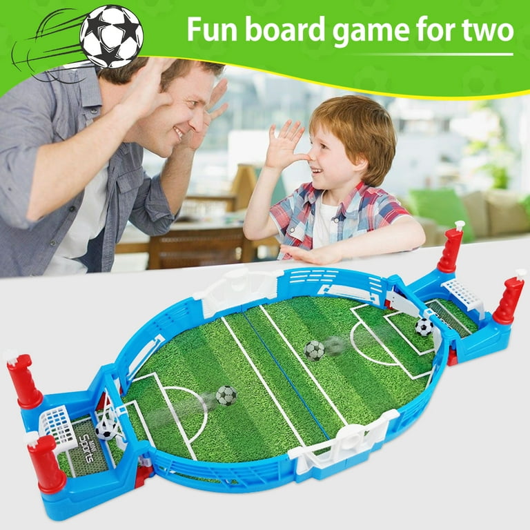 Kyoffiie Mini Foosball Games Tabletop Football Game Set for Kids 2-Player  Desktop Soccer Game Portable Parent-Child Interactive Table Top Toys Gift  for Kids Adults Family Indoor Sports 