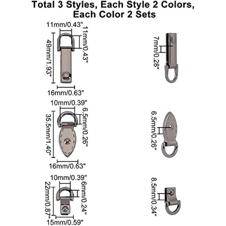 Adjustable Metal Buckles, 4Pcs 32x12mm Chain Shortener Bag Strap Clasps,  Bronze - 32mm x 12mm - Bed Bath & Beyond - 36337065