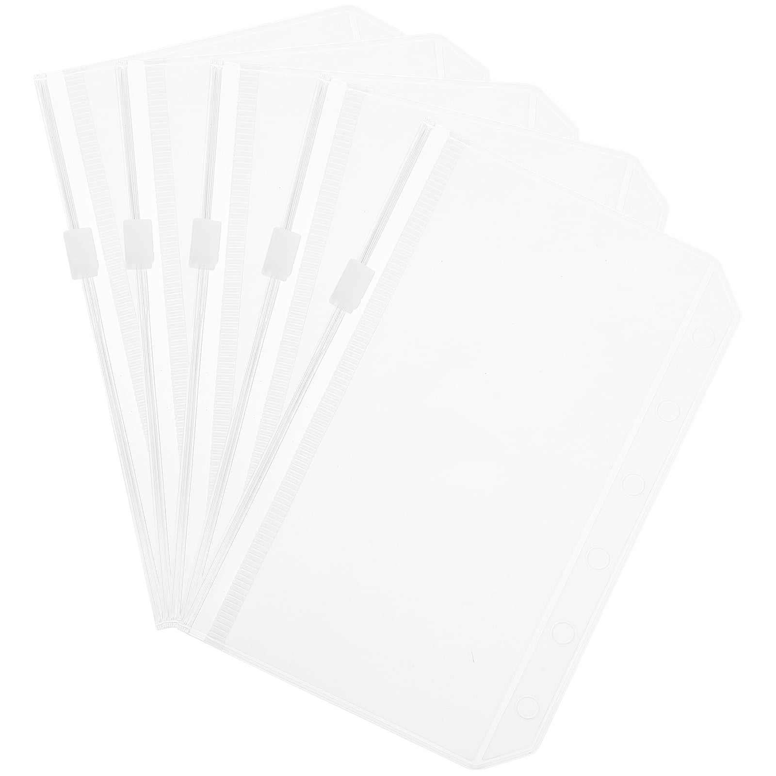 unbranded 25 Pcs Loose Leaf Notebook Bags Zipper Binder Folders Six-holes Document Bags File Storage Bags