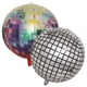 thumbnail image 1 of Globos de bola de discoteca de 22 pulgadas, globos de papel de aluminio 4D, decoraciones de fiesta plateadas, globos de papel de aluminio Mylar para suministros de decoración de fiestas con temática, 1 of 3