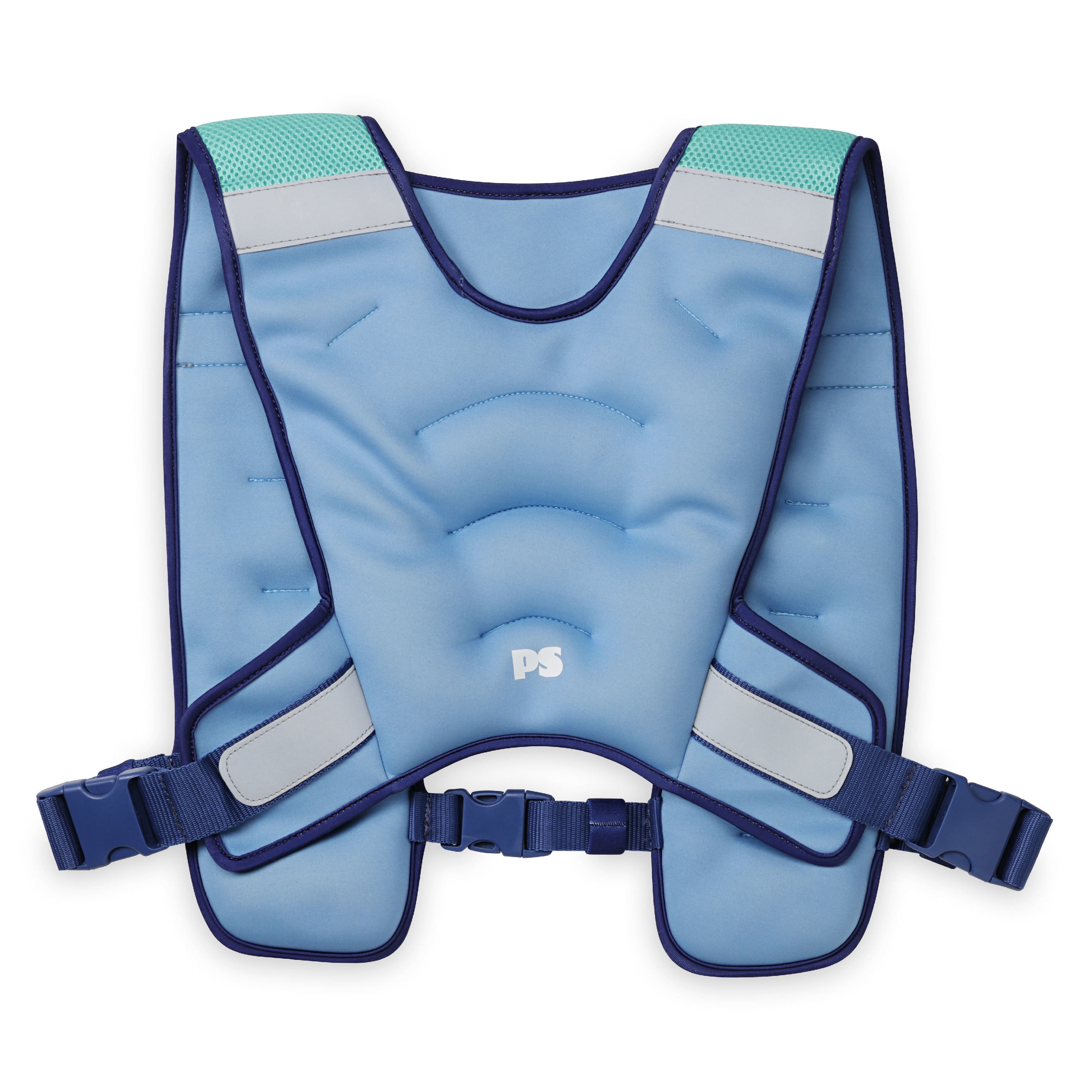 Popsugar 10lb Adult Weighted Vest, Blue, Unisex Adult Sizing
