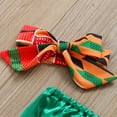 thumbnail image 6 of YunPes Toddler Baby Girls 3-Piece African Outfit: Dashiki Vest + Skirt + Headband for 2-5Y, Cotton Boho Clothes Set, 6 of 7