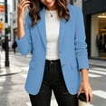 thumbnail image 4 of cocolona Blazers for Women Long Sleeve Lapel Button Open Front Suit Jacket Business Casual Work Blazer with Pockets, 4 of 7