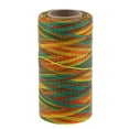 thumbnail image 3 of kurtrusly 1/2/3/5 150D 1mm Rainbow Color Flat Waxed Thread Sewing Stitching Leather Craft Style A 1 Pc, 3 of 6