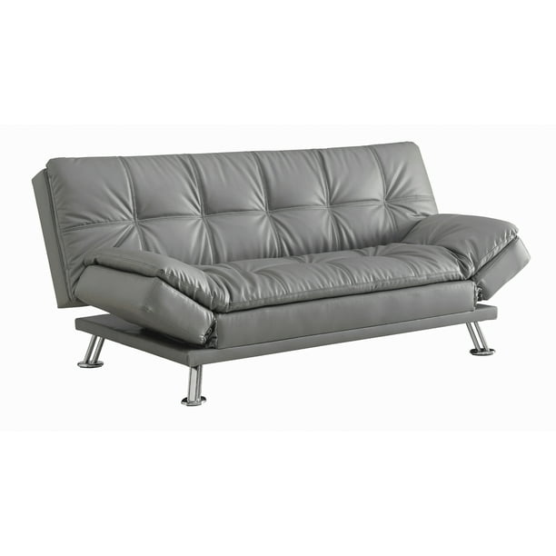 Dilleston Sofa Bed With Adjustable Armrests Grey Walmart Com Walmart Com