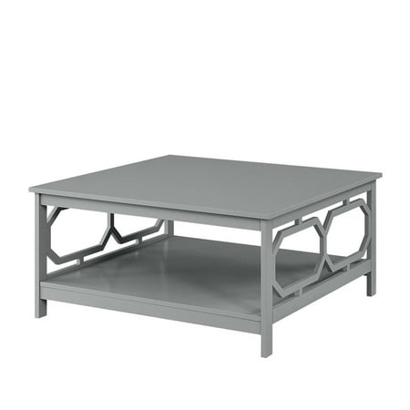 Omega Square 36" Coffee Table, Gray