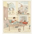 thumbnail image 3 of Randolph Caldecott 12x14 Black Modern Framed Museum Art Print Titled - Sing a Song for Sixpence Pl.6 (1887), 3 of 5