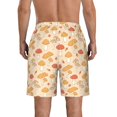 thumbnail image 3 of Yiaed Autumn Mushrooms Print Men's Swim Trunks with Lining Quick Dry Sports Shorts Beach Shorts Boardshorts-XX-Large, 3 of 5