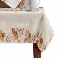 thumbnail image 4 of Fall Thanksgiving Table Cloth Waterproof Tablecloths, Orange Grey Pumpkins Rustic Botanical Tablecloth Dining Table Cover for Kitchen Party Tabletop Outdoor, Rectangle Tablecloth 60x102 Inch, 4 of 9
