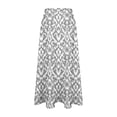 thumbnail image 7 of Women's Summer Midi Skirts Elastic High Waist Flowy Casual Summer Trendy Printed Boho Beach Vacation Skirt, 7 of 7