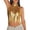 Gold, variant on Laqbezok Women's High Neck Sequin Halter Crop Top, Backless Metallic Mesh Rave Tank, Shiny Club Party Outfit