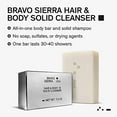 thumbnail image 3 of Bravo Sierra Hair & Body Bar Cleanser for Men, White Vetiver & Cedarwood, All Skin Types, 7 oz, 3 of 7