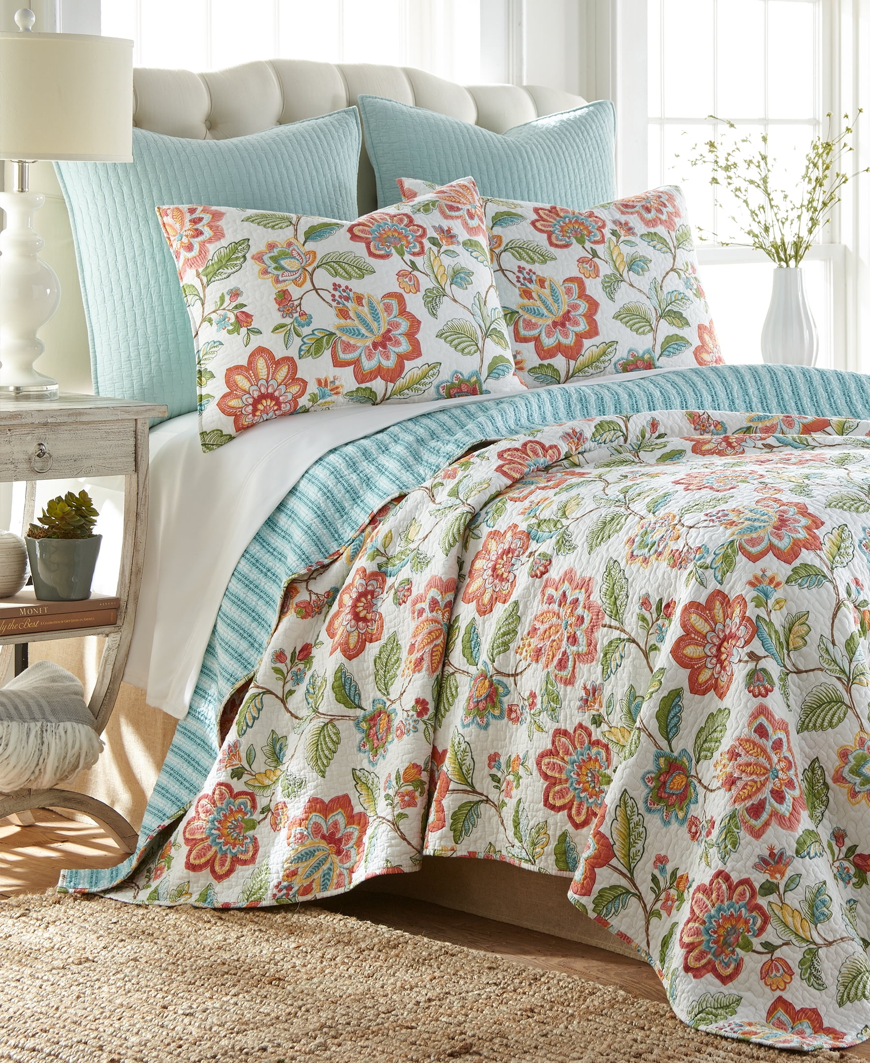 Levtex Home Melrose Quilt Set King Quilt + Two King Pillow Shams