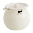 thumbnail image 4 of TISHITA Kitchen Container Ceramic Canister with Lid Spoon Accessories Seasoning Jar Tank Lard Jar for Candy Dining Room Tabletop, 4 of 8