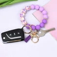 thumbnail image 3 of Soda Candy Silicone Beaded Keychain Wristlet Key Ring Bracelet Cute Car Key Chain Holder for Women, 3 of 6