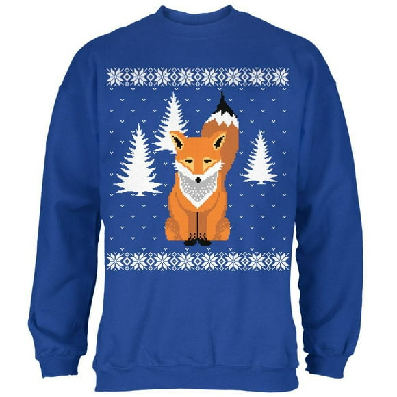 Big Fox Chandail de Noël Laid Royal Chandail en Molleton Adulte