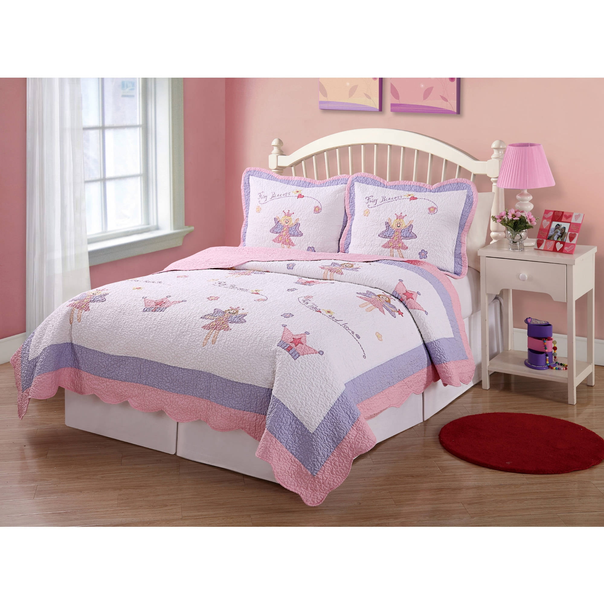 Fairy Princess Garden Twin Bedding Quilt Set