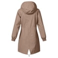 thumbnail image 6 of Hilenly Womens Plus Size Waterproof Rain Jacket Zip Up Lined Rain Coat Hooded Windbreaker Jackets with Pockets, 6 of 8