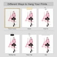 thumbnail image 5 of PixonSign Adhesive Wall Art Fashion Sketch Paris France Eiffel Tower Perfume Posters, Set of 4 Pink Preppy Room Digital Art Minimalism Modern Canvas Prints for Home Decor - 8"x10", 5 of 5