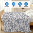 thumbnail image 4 of Blue Floral Cooling Blanket,Lightweight Breathable Summer Throw Blanket with Double Sided Cold Effect,Farmhouse Vintage Flower Leaf Botanical Picnic Blankets Bed Sheet for Hot Sleepers 30"x40", 4 of 8