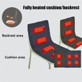 thumbnail image 1 of 4 Heated Areas Heated Warming Seat Cushion Portable Heated Chair Cushion 3 Adjustable Temperature Type C/USB Charging for Winter zd-Navy blue-45CM*90CM, 1 of 5