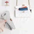 thumbnail image 5 of Wallet Phone Cases for iPhone 14 Pro Max, Purse Flip Card Holder Soft Silicone Case Cover with Handstrap & Long Pearl Crossbody Chain Apply to iPhone 14 Pro Max (White), 5 of 16