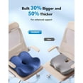 thumbnail image 3 of Ergonomic seat cushion, memory foam cooling gel office chair cushion, for hip support, tailbone pressure relief, breathable car seat cushion, suitable for home, work, driving, 3 of 4