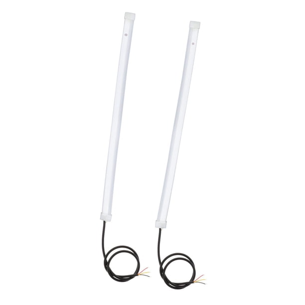 2 piezas, tirarere de lámpara LED para coche, decoración de , tubo flexible de 12V, 10W, luz diurna, tirarere sgarro brillante, superficie de faro, tirarere Azul amarillo yotijar Luz de tira de coche