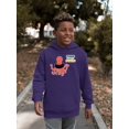 thumbnail image 2 of Stop Pollution Octopus Hoodie Juniors -Image by Shutterstock,  Small, 2 of 4