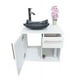 thumbnail image 3 of Gabinete para Baño DECOMOBIL con Puerta y Cajón con Lavabo y Monomando Blanco/Gris, 3 of 5