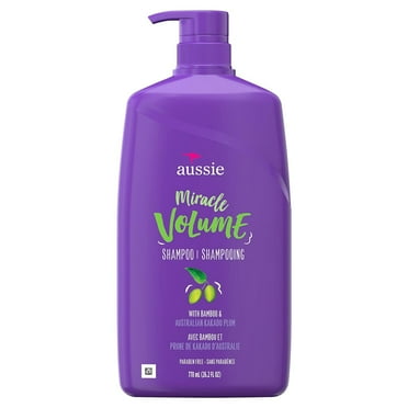 Aussie Miracle Volume Hair Shampoo with Pump, 26.2 Oz