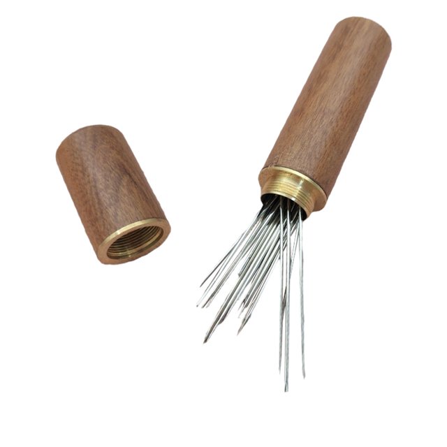 Matsuzay de rosca automática de Metal, caja de almacenamiento de madera, costura, costura, agujas de cuero, herramientas de bordado para el hogar, Type11 NO11 Matsuzay HA012242-04