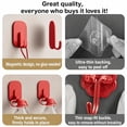 thumbnail image 6 of Heavy Duty Magnetic Wreath Hanger for Front Door, Scratch-Free Strong Suction Hook for Refrigerator, Kitchen and Holiday Decor, 1-Piece, 6 of 6