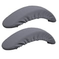thumbnail image 2 of 2 Pieces Soft Chair Arm Covers, Durable Washable Office Chair Armrest Covers And Pads , Gray, 2 of 7