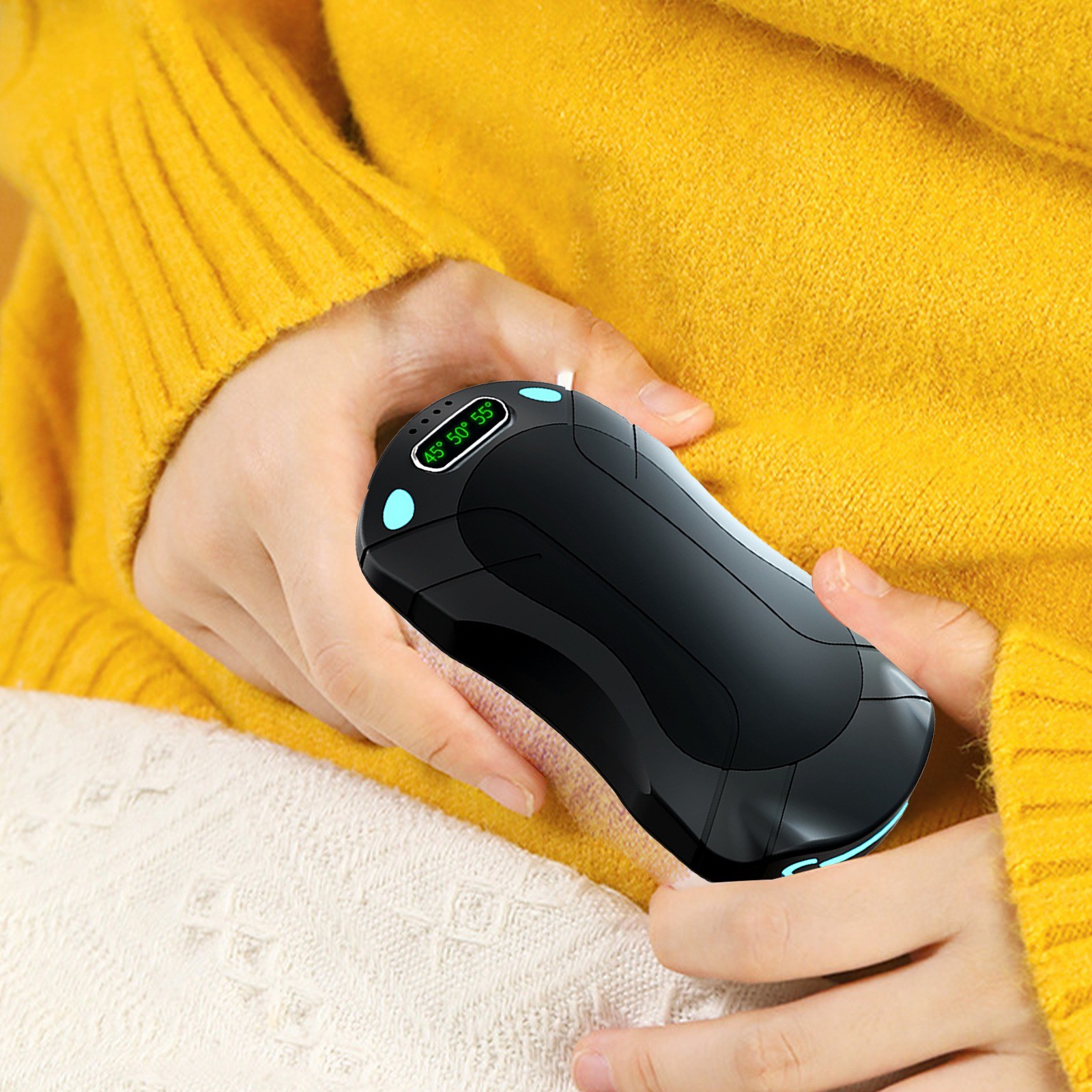 Mini Hand Warmer USB Rechargeable Split Heating Pouch Long Lasting Portable Personal Warmer for Winter Outdoor Activities