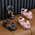 thumbnail image 5 of HIPYLO Girls White Sandals Size 10 Toddler Girl Shoes Big Kids Shoes Toddler Size 6 Shoes Youth Shoes Girls Size Shoes Baby Girl Size 3, Black 8-9 Years, 5 of 6