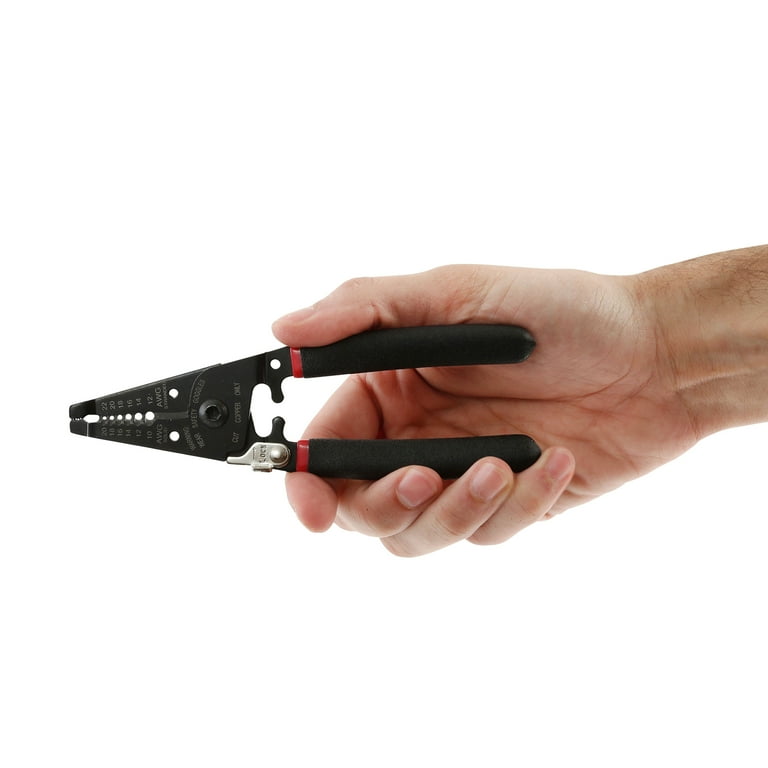 Hyper Tough New 6-inch Wire Stripper with Non-Slip Grips