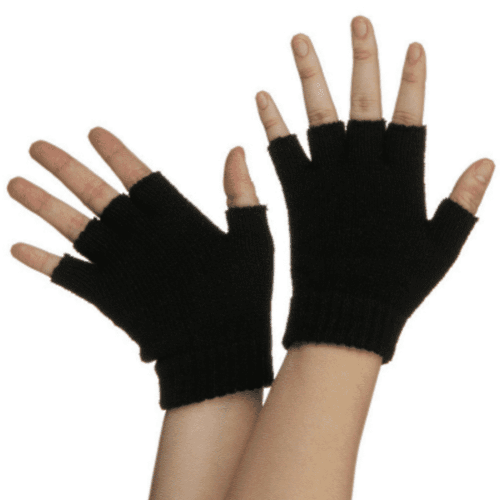 black half gloves