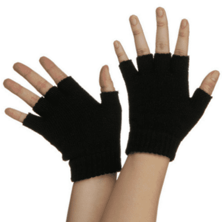 Black Fingerless Gloves Legends Of The Hidden Temple Pokemon Costume Half