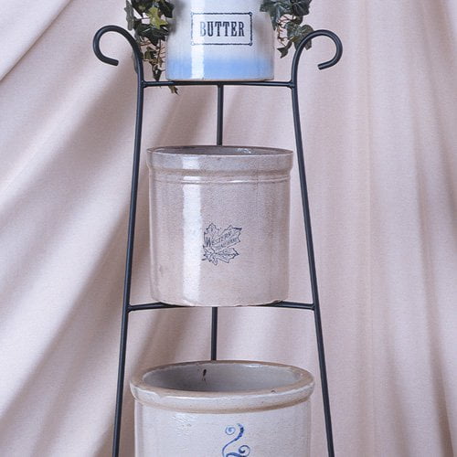 J & J Wire Large Crock Plant Stand by J&J Wire Inc.